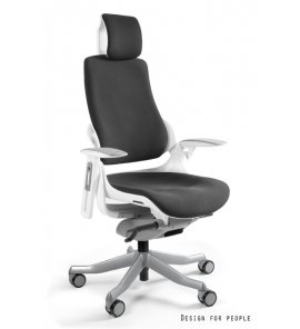 Unique Wau Fotel biurowy biały/czarny W-609W-BL418