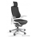 Unique Wau Fotel biurowy biały/czarny W-609W-BL418