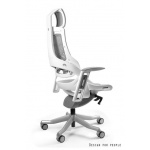 Unique Wau Fotel biurowy biały/szary W-609W-8-TPE