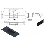  Vayer Leo-K Umywalka wpuszczana w blat z otworem na baterię 121x50,5 cm biały mat 121.050.012.3-1.0.1.X.0