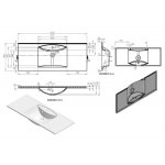  Vayer Pictor Umywalka wpuszczana w blat z otworem na baterię 120,3x48,1 cm biała 120.048.012.3-1.0.1.X.X