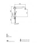 Webert Dorian Bateria zlewozmywakowa z obrotową wylewką chrom DO780101.015