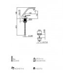 Webert Wolo Bateria bidetowa 1-otworowa z korkiem klik klak chrom WO840101.015