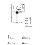 Webert Wolo Bateria umywalkowa 1-otworowa z korkiem klik klak chrom WO830101.015