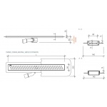 Wiper Premium Odpływ Liniowy 60 cm z maskownicą Mistral Poler 100.1970.01.060