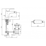 Zucchetti Wind Bateria Bidetowa Jednouchwytowa chrom ZWN347